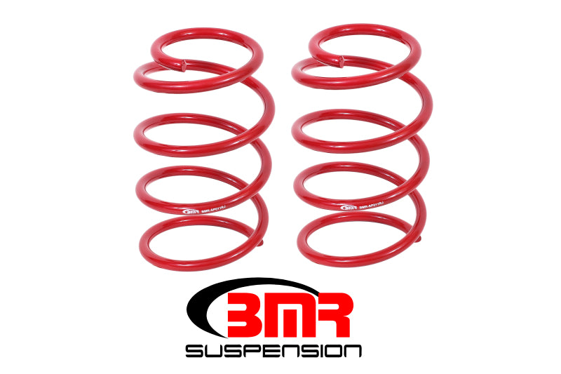 BMR 05-14 S197 Mustang GT Front Performance Version Lowering Springs - Red Main image