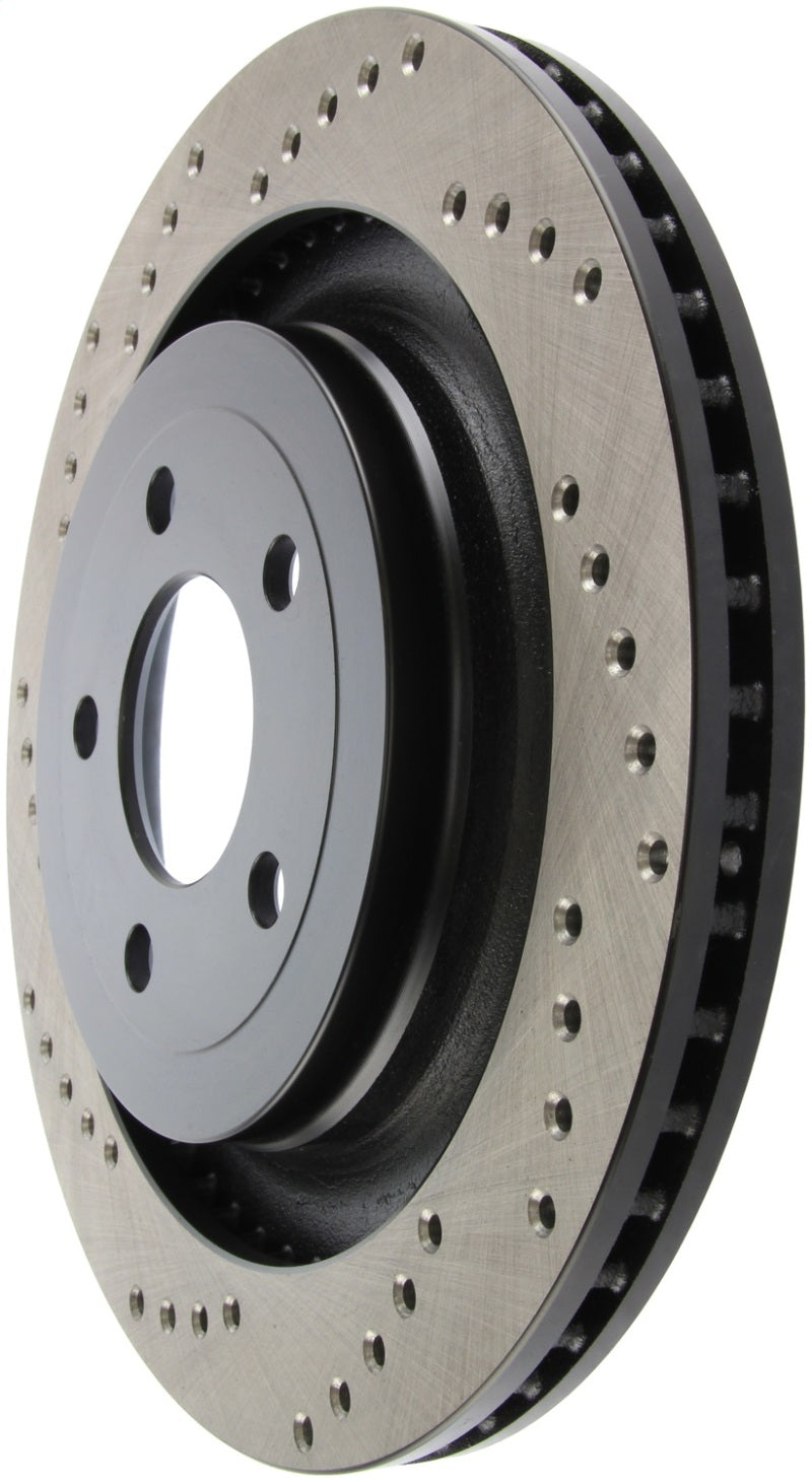 StopTech Cross Drilled Sport Brake Rotor - 2015 Ford Mustang - Rear Right Main image