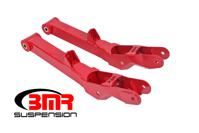 BMR 10-15 5th Gen Camaro Non-Adj. Rear Lower Control Arms (Polyurethane) - Red Main image