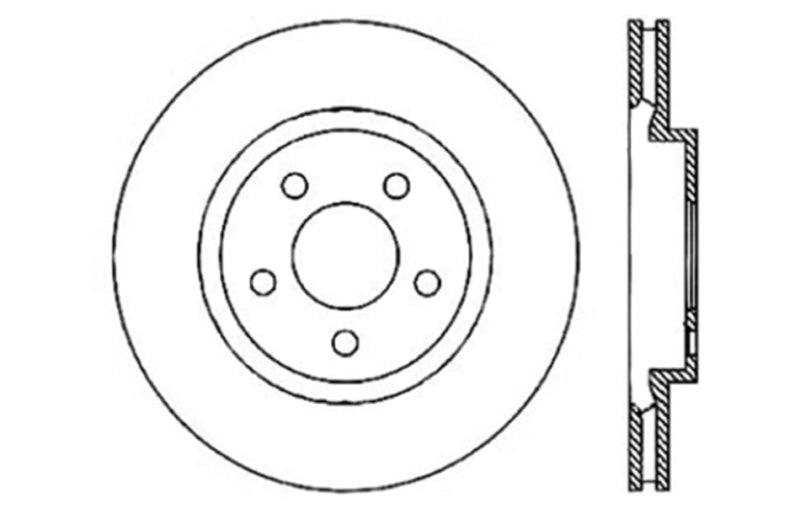 StopTech Drilled Sport Brake Rotor (view 4)
