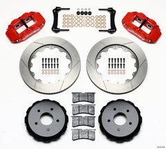 Wilwood Narrow Superlite 4R Rear Kit 14.00in Red 97-04 Corvette C5/Z06 05-13 C6