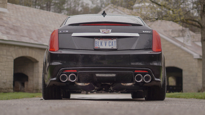 Stainless Works 2016-18 Cadillac CTS-V Sedan Catback System Resonated X-Pipe Dual-Mode Mufflers (view 12)