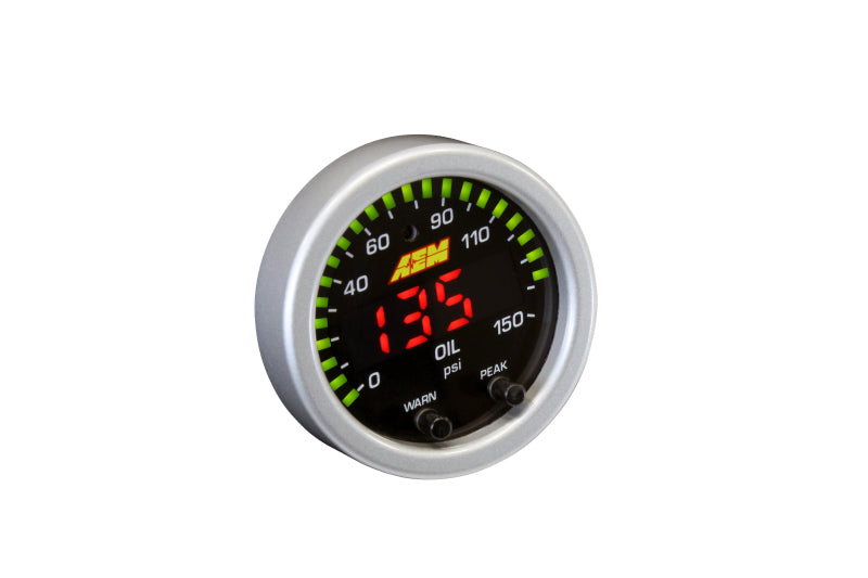 AEM X-Series 0-150 Oil Pressure Gauge Kit (view 8)