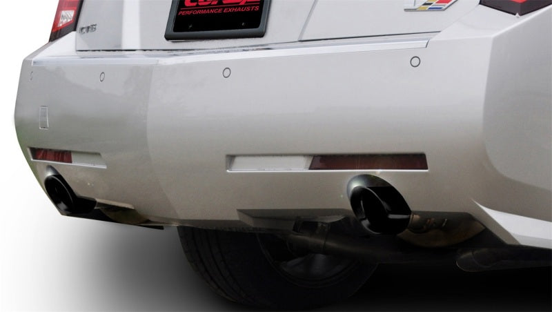 Corsa 11-13 Cadillac CTS Wagon V 6.2L V8 Black Sport Axle-Back Exhaust (view 3)