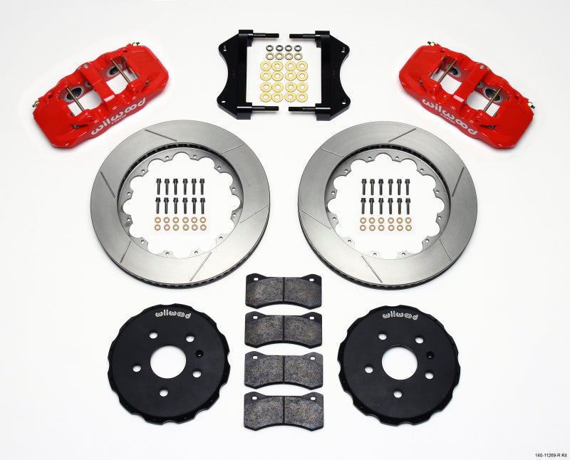 Wilwood AERO6 Front Hat Kit 14.25 Red 2010-2015 Camaro Main image