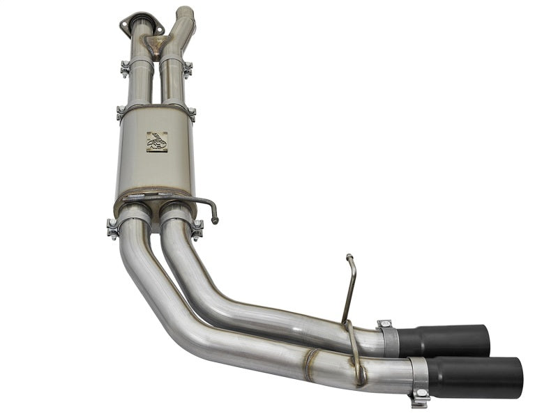 aFe POWER Rebel Series 3in 409 SS Cat Back Exhaust w/ Black Tips 17 Ford F-150 Raptor V6-3.5L (view 12)