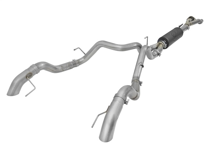 aFe MACH Force-Xp Cat-Back Exhaust w/Dual Hi-Tuck Tips 17-18 Ford F-150 Raptor V6-3.5L (tt) Main image