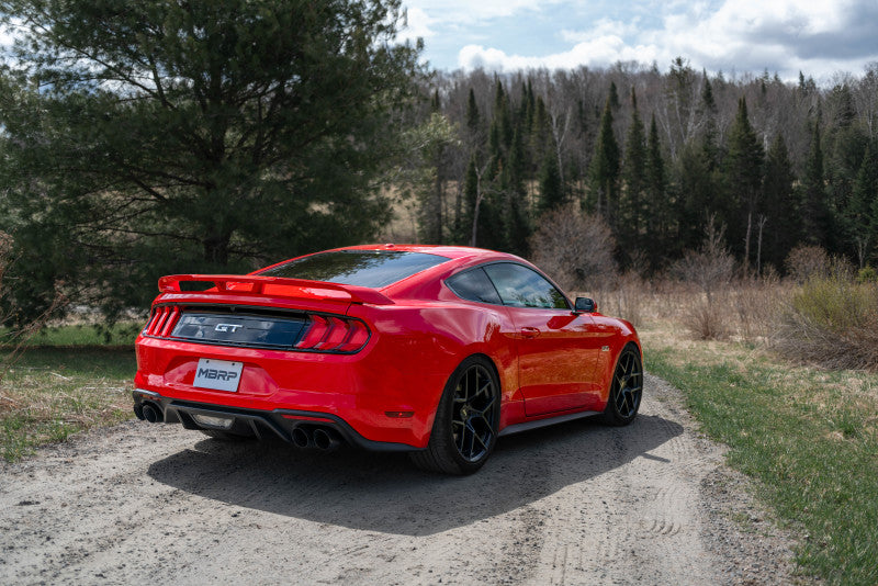 MBRP 18-20 Ford Mustang GT 2.5in T304 Non Active Dual Axle Back Exhaust System - 4in Dual Wall Tips (view 5)