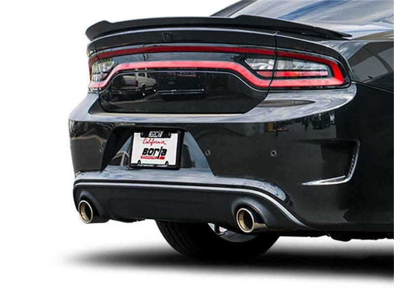Borla 15-16 Dodge Charger Hellcat 6.2L V8 ATAK Catback Exhaust w/ Valves No Tips Factory Valance (view 4)