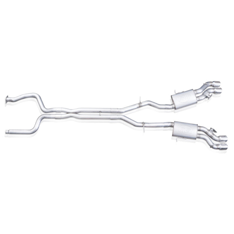 Stainless Works 2016-18 Cadillac CTS-V Sedan Catback System Resonated X-Pipe Dual-Mode Mufflers (view 30)