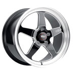 Weld S155 17x11 Ventura Drag 5x120.65 ET43 BS7.75 Gloss BLK MIL DIA 78.1 (view 3)