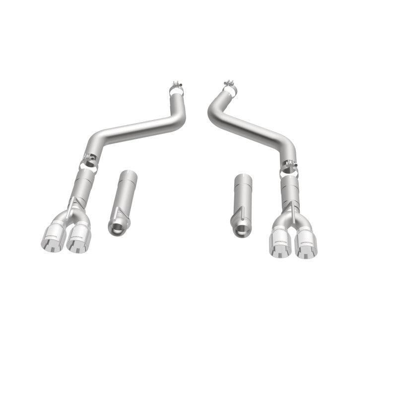 MagnaFlow Axle-Back, SS, 3in, Quad Split Rear 3.5 Tips 2015 Dodge Challenger incl SRT Hellcat (view 44)