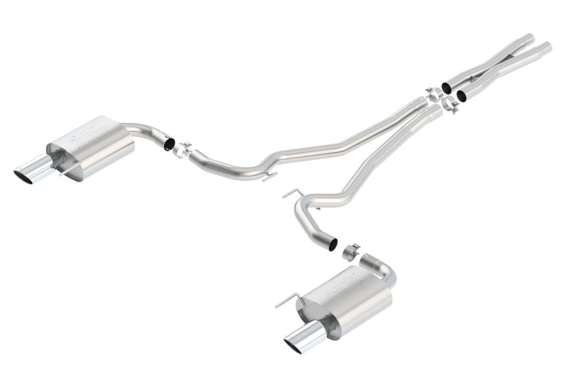 Borla Atak S Cat-Back 15-17 Ford Mustang GT 5.0L V8 MT/AT 2.5in pipe 4in tip (view 2)