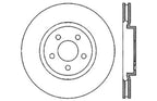 StopTech 05-09 Chrysler 300 (5.7L V8 exc SRT-8) Front Right Slotted & Drilled Rotor (view 3)