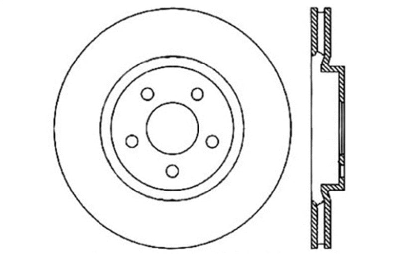StopTech Drilled Sport Brake Rotor (view 3)