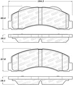 StopTech Performance 10-14 Ford F-150 Front Brake Pads (view 2)