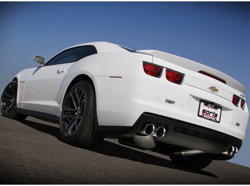 Borla 12-14 Chevrolet Camaro ZL1 Coupe 6.2L 8cyl AT/MT 6spd RWD Aggressive ATAK Catback Exhaust (view 3)