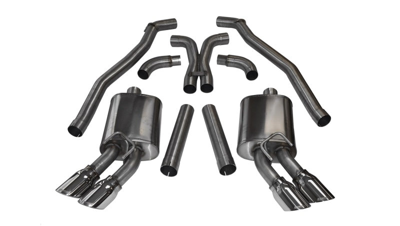 Corsa 12-13 Chevrolet Camaro Coupe ZL1 6.2L V8 Polished Sport Cat-Back + XO Exhaust (view 2)