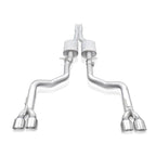 Stainless Works 15-19 Dodge Challenger 6.2L/6.4L Hemi 3in Redline Catback X-Pipe w/4in Quad Tips (view 3)