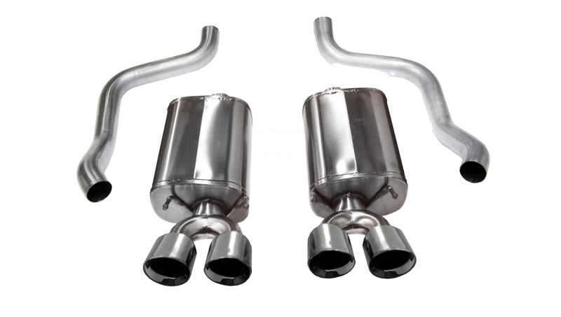 Corsa 09-13 Chevrolet Corvette C6 6.2L V8 Polished Sport Axle-Back Exhaust (view 2)