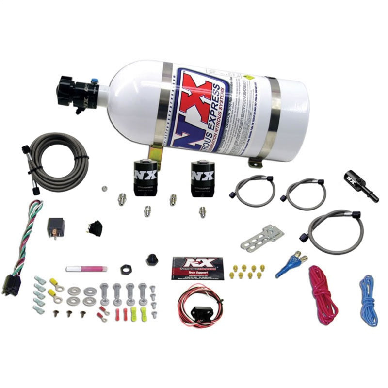 Nitrous Express Dodge Hemi/SRT8 Single Nozzle Fly By Wire Nitrous Kit (35-150HP) w/10lb Bottle Main image