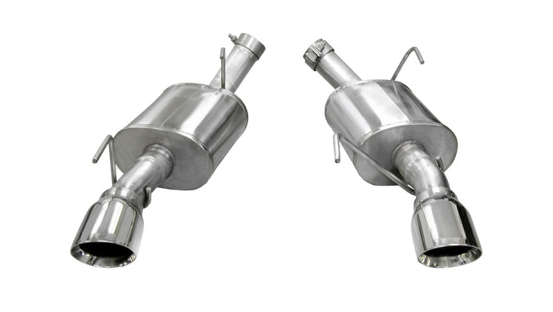 Corsa 05-10 Ford Mustang Shelby GT500 5.4L V8 Polished Xtreme Axle-Back Exhaust (view 2)