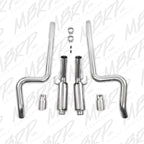 MBRP 11-12 Ford Shelby GT 500 T304 3in Cat Back Dual Split Rear Race Version 4.5in Tips (view 4)