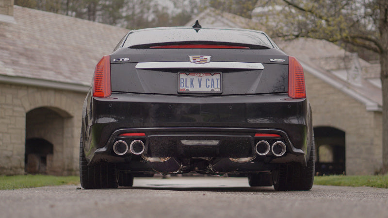 Stainless Works 2016-18 Cadillac CTS-V Sedan Catback System Resonated X-Pipe Dual-Mode Mufflers (view 13)