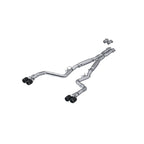MBRP 17-Up Dodge Challenger 5.7L/6.2L/6.4L Carbon Fiber Quad Tip T304 Catback Exhaust (view 2)