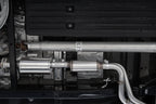 MBRP 2021+ Ford F150 Black Coated Dual Pre-Axle (Street Profile) 2.5in OD Tips 3in Cat Back Exhaust (view 2)
