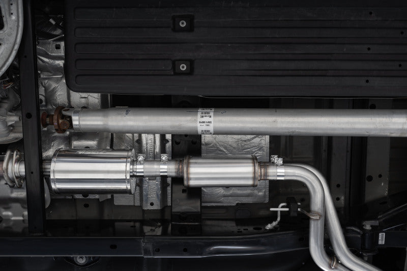 MBRP 2021+ Ford F150 Black Coated Dual Pre-Axle (Street Profile) 2.5in OD Tips 3in Cat Back Exhaust (view 2)