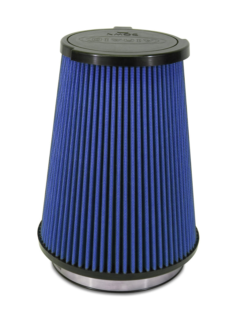 Airaid 10-14 Ford Mustang Shelby 5.4L Supercharged Direct Replacement Filter - Oiled / Blue Media (view 3)
