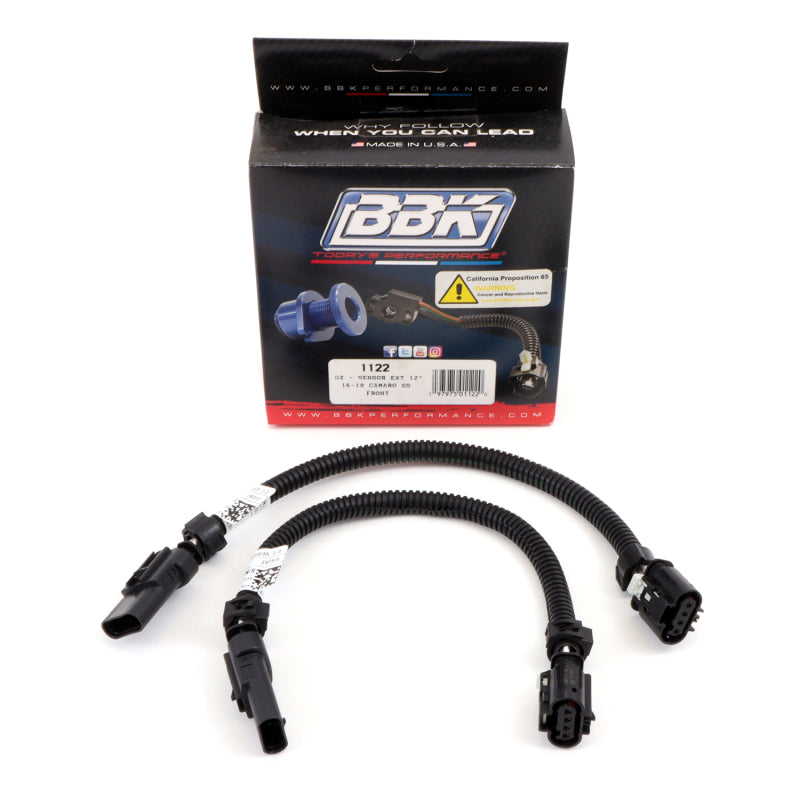 BBK 16-20 GM Camaro 6.2L SS Manual Trans O2 Sensor Wire Harness Extensions (Front) (view 2)