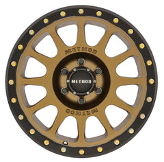 Method MR305 NV 17x8.5 0mm Offset 6x135 94mm CB Method Bronze/Black Street Loc Wheel