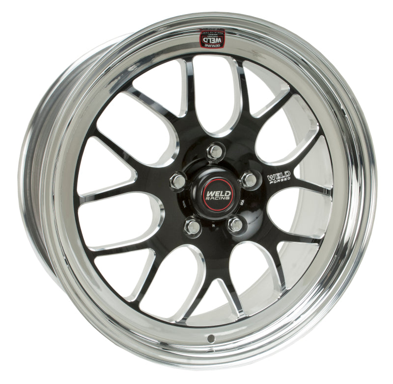 Weld S77 18x8 / 5x4.75 BP / 6.2in. BS Black Wheel (Medium Pad) - Non-Beadlock Main image