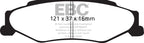 EBC 03-04 Cadillac XLR 4.6 Bluestuff Rear Brake Pads (view 6)