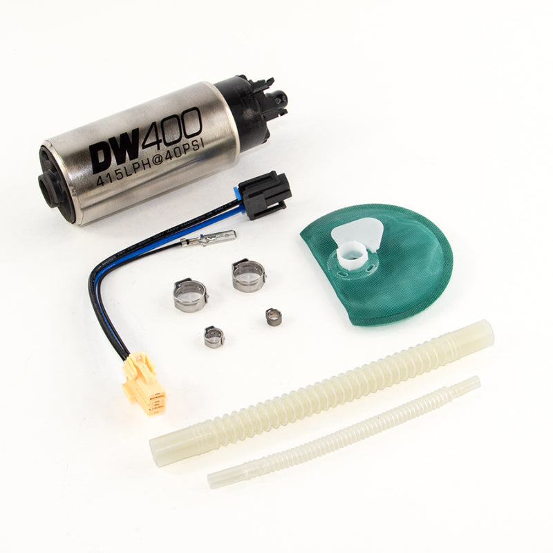 DeatschWerks 415LPH DW400 Fuel Pump w/9-1047 Install Kit 15-17 Ford Mustang V6/GT w/ 1/8in Venturi (view 2)