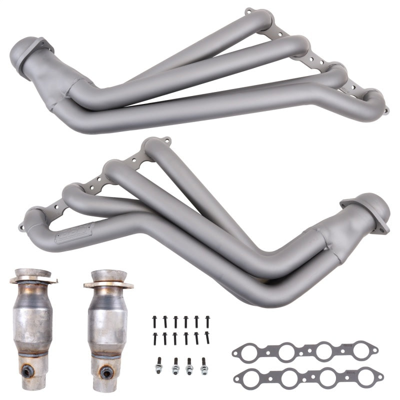 BBK 2010-15 Camaro Ls3/L99 1-7/8 Full-LenGTh Headers W/ High Flow Cats (Titanium Ceramic) (view 2)