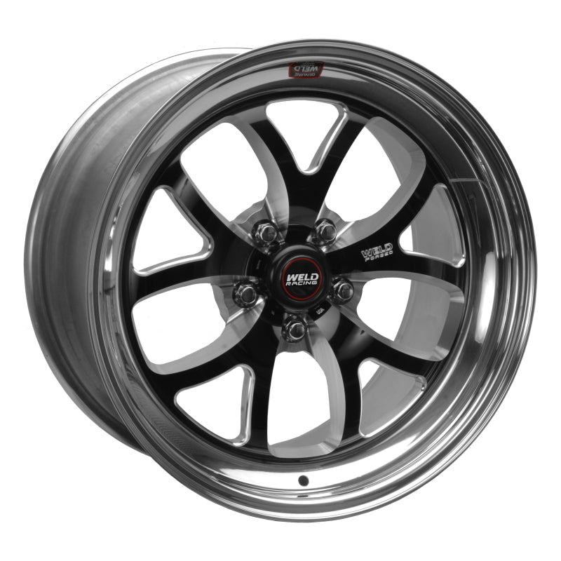 Weld S76 18x11 / 5x4.75 BP / 7.6in. BS Black Wheel (High Pad) - Non-Beadlock Main image