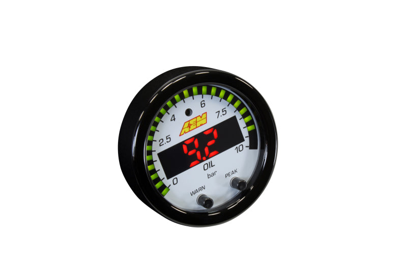 AEM X-Series 0-150 Oil Pressure Gauge Kit (view 9)