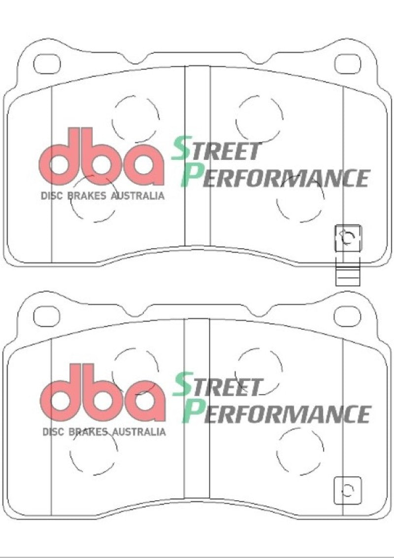 DBA 04-14 Subaru Impreza WRX STI SP500 Front Brake Pads (view 5)