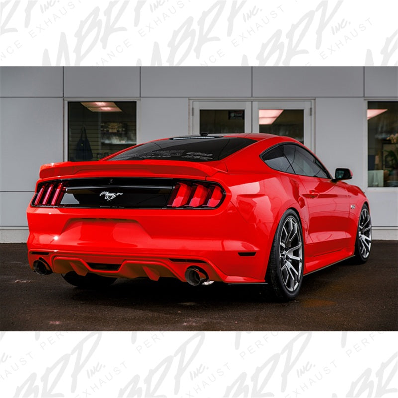 MBRP 15-17 Ford Mustang GT 5.0 3in Cat Back Dual Split Rear Race Version 4.5in Tips - Aluminized (view 4)