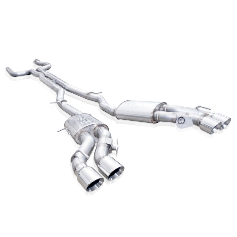 Stainless Works 2016-18 Cadillac CTS-V Sedan Catback System Resonated X-Pipe Dual-Mode Mufflers (view 2)