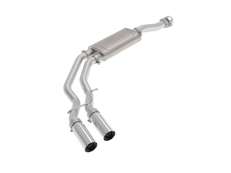 aFe Rebel 3in 409 SS Cat-Back Exhaust 2021 Ford F-150 V6 2.7L/3.5L (tt)/V8 5.0L w/ Polished Tips Main image