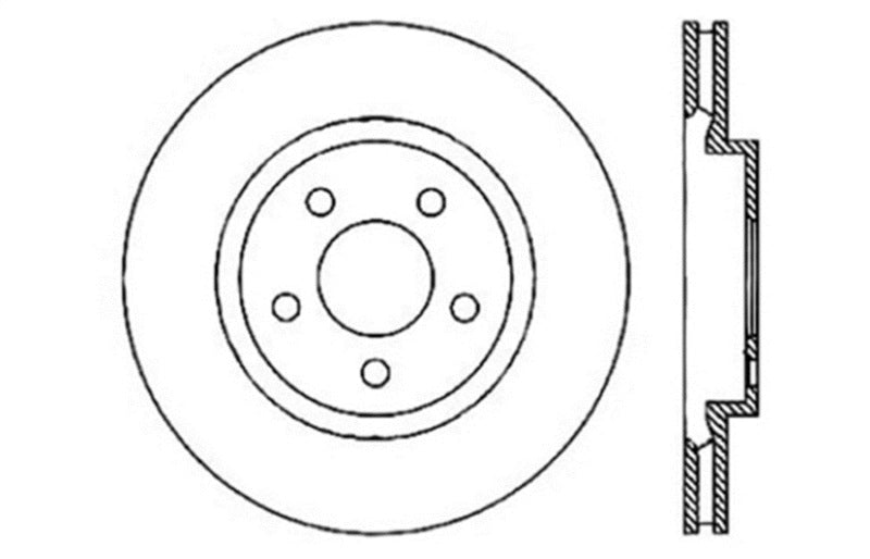 StopTech Drilled Sport Brake Rotor Main image