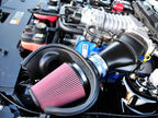 Airaid 10-14 Ford Mustang Shelby 5.4L Supercharged Direct Replacement Filter - Oiled / Red Media (view 6)