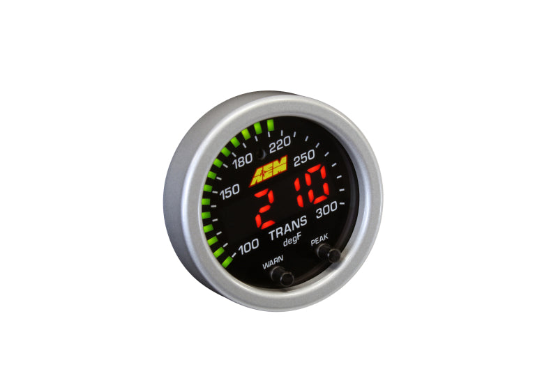 AEM X-Series Temperature 100-300F Gauge Kit (ONLY Black Bezel and Water Temp. Faceplate) (view 24)