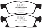 EBC 11+ Dodge Durango 3.6 Extra Duty Front Brake Pads (view 4)