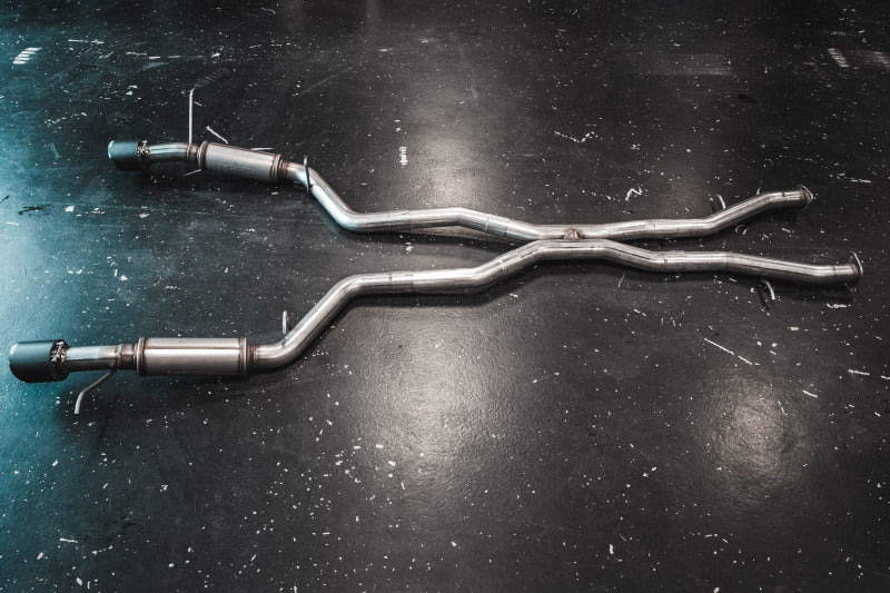 MBRP 18-23 Dodge Durango SRT 6.4L Armor Pro T304 SS 3in Cat Back Exhaust Dual Rear Exit w/ CF Tips (view 6)