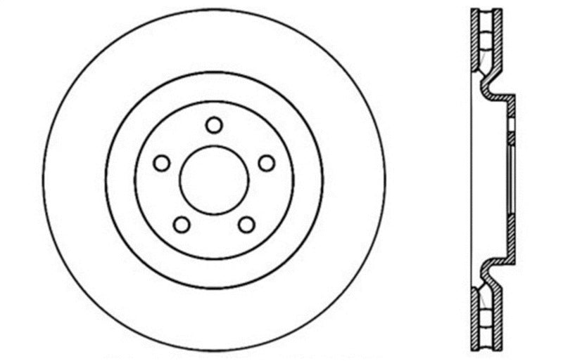 StopTech Drilled Sport Brake Rotor (view 3)